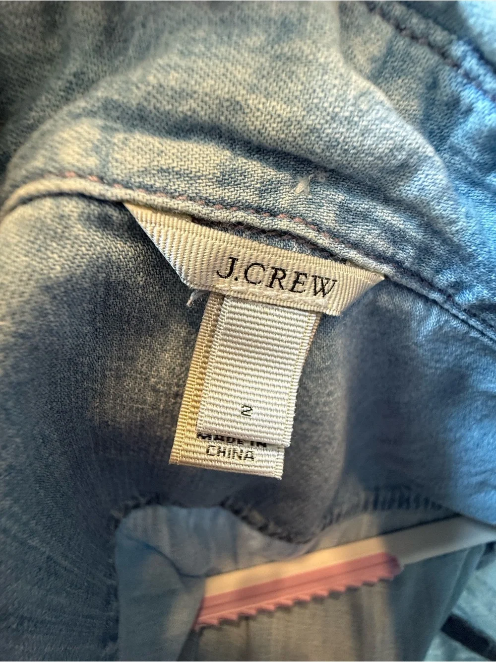 J. Crew Light Blue Denim Button-Up Shirt